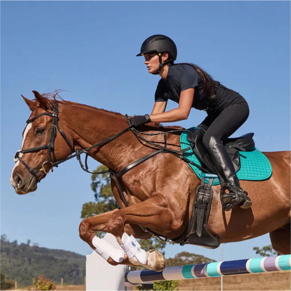 2025 Weatherbeeta Prime Air-Tec Jump Shaped Saddle Pad 1028251 - Dark Turquoise